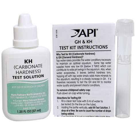 how to read a api general hardness test|api kh test kit.